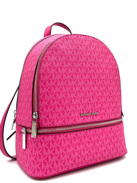 Michael Kors Handbags - Michael Kors Medium Rhea Zip Backpack - Dragonfruit